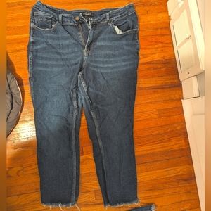 Judy Blue Cropped Straight Jeans
